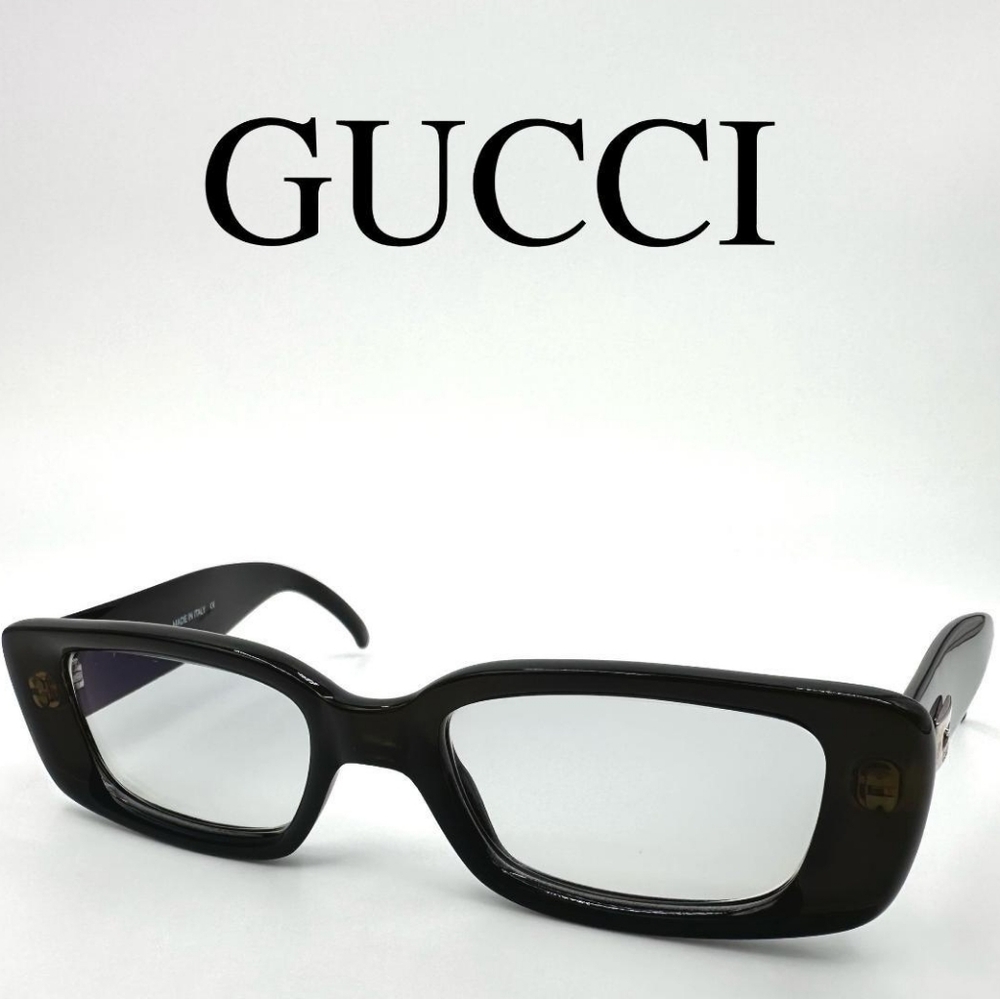 Gucci Vintage Cat Eye Black Logo Frames